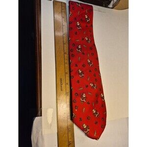 Santa and Horn Tie From NOEL Silk Necktie Christmas Tie Made In USA